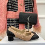 Dior CD Spectadior Ballet Pump Beige And Black For Women KDB764VSO_S15X