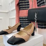 Dior CD Spectadior Ballet Pump Beige And Black For Women KDB764VSO_S15X