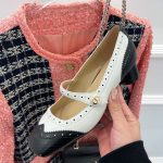 Dior CD Spectadior Ballet Pump White And Black For Women KDB764VSO_S11X