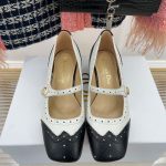 Dior CD Spectadior Ballet Pump White And Black For Women KDB764VSO_S11X