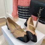 Dior CD Spectadior Ballet Pump Beige And Black For Women KDB764VSO_S15X