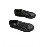 Fendi FD Domino Fabric Low-Tops Sneakers Black For Men 7E1553AJZXF13I8
