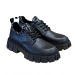 Fendi FD Fendi Force Lace-Ups Boots Black And Grey For Men