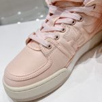 FD Fendi Match Lace-Up High-Top Sneakers Pink For Women 8E8380ALIRF1JG9