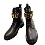 Fendi FD Fendigraphy Biker Boots Black For Women 8T8355AKY6F1H1K