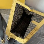 Fendi FD Midi First Bag Black/Beige/ Dark Brown For Women 11.8 in/ 30 cm 8BP137ABVEF0KUR