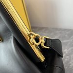 Fendi FD Midi First Bag Black/Beige/ Dark Brown For Women 11.8 in/ 30 cm 8BP137ABVEF0KUR