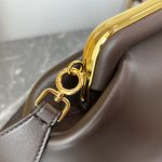 Fendi FD Midi First Bag Black/Beige/ Dark Brown For Women 11.8 in/ 30 cm 8BP137ABVEF0KUR