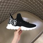 Fendi FD Technical Mesh High-Tops Sneakers White For Men