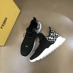 Fendi FD Technical Mesh High-Tops Sneakers White For Men