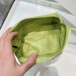 Prada Re-Nylon Necessaire Bag Beige/Black/Green/Yellow For Women 7.8 in/ 20 cm 1NE693_R067_F0F24