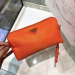 Prada Re-Nylon Necessaire Bag Black/Blue/Pink/Orange For Women 7.8 in/ 20 cm 1NE693_R067_F0002