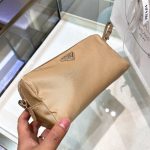 Prada Re-Nylon Necessaire Bag Beige/Black/Green/Yellow For Women 7.8 in/ 20 cm 1NE693_R067_F0F24