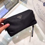 Prada Re-Nylon Necessaire Bag Black/Blue/Pink/Orange For Women 7.8 in/ 20 cm 1NE693_R067_F0002
