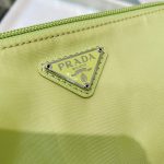 Prada Re-Nylon Necessaire Bag Beige/Black/Green/Yellow For Women 7.8 in/ 20 cm 1NE693_R067_F0F24