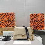 Balenciaga Downtown Small Shoulder Bag Pink/White/Black/Beige/Silver/Green For Women‎ 11.4in/28.9cm 6890581I7BY9060