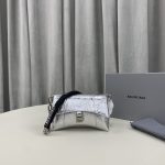Balenciaga Downtown Small Shoulder Bag Pink/White/Black/Beige/Silver/Green For Women‎ 11.4in/28.9cm 6890581I7BY9060