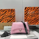 Balenciaga Downtown Small Shoulder Bag Pink/White/Black/Beige/Silver/Green For Women‎ 11.4in/28.9cm 6890581I7BY9060