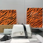 Balenciaga Downtown Small Shoulder Bag Pink/White/Black/Beige/Silver/Green For Women‎ 11.4in/28.9cm 6890581I7BY9060