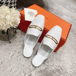 Hermes Esmee Mule White For Women H221156Z 90390
