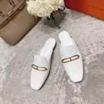 Hermes Esmee Mule White For Women H221156Z 90390