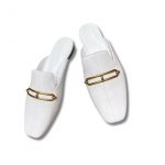 Hermes Esmee Mule White For Women H221156Z 90390