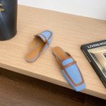 Hermes Groupie Mule Blue For Women H231053Z CB350