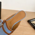 Hermes Groupie Mule Blue For Women H231053Z CB350