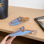 Hermes Groupie Mule Blue For Women H231053Z CB350