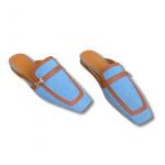 Hermes Groupie Mule Blue For Women H231053Z CB350