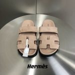 Hermes Chypre Sandal Beige For Men