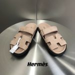 Hermes Chypre Sandal Beige For Men