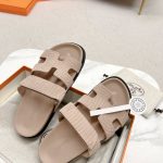 Hermes Chypre Sandal Beige For Women