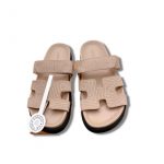 Hermes Chypre Sandal Beige For Women