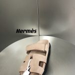 Hermes Chypre Sandal Beige For Men