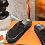 Hermes Go Mule Black For Women H231222Z 02370