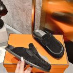 Hermes Go Mule Black For Women H231222Z 02370