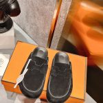 Hermes Go Mule Black For Women H231222Z 02370