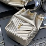 Saint Laurent Joe Backpack Gold/Black/White For Women‎ 11.5in/29cm 6726091EL071000