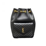 Saint Laurent Joe Backpack Gold/Black/White For Women‎ 11.5in/29cm 6726091EL071000
