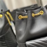 Saint Laurent Joe Backpack Gold/Black/White For Women‎ 11.5in/29cm 6726091EL071000