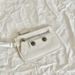 Balenciaga Neo Cagole City Small Handbag White/Silver For Women‎ 10.5in/26.7cm 222342F046015