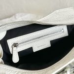 Balenciaga Neo Cagole City Small Handbag White/Silver For Women‎ 10.5in/26.7cm 222342F046015
