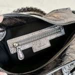 Balenciaga Neo Cagole City Small Handbag White/Silver For Women‎ 10.5in/26.7cm 222342F046015