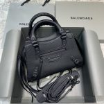 Balenciaga Neo Classic Mini Handbag Black/Blue For Women‎ 8.6in/21.8cm 69806715Y471000