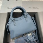 Balenciaga Neo Classic Mini Handbag Black/Blue For Women‎ 8.6in/21.8cm 69806715Y471000