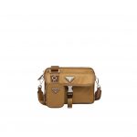 Re-Nylon And Saffiano Shoulder Bag Brown For Women 2VH133_2DMH_F0005_V_XMP