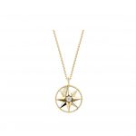 Rose Des Vents Medallion Necklace Gold For Women JRDV95037_0000