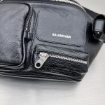 Balenciaga Superbusy Beltbag Black/White For Women‎ 15.7in/39.8cm 703143210C81000