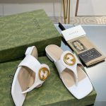 Gucci Blondie Thong Sandal White For Women ‎‎739048 C9D00 9022